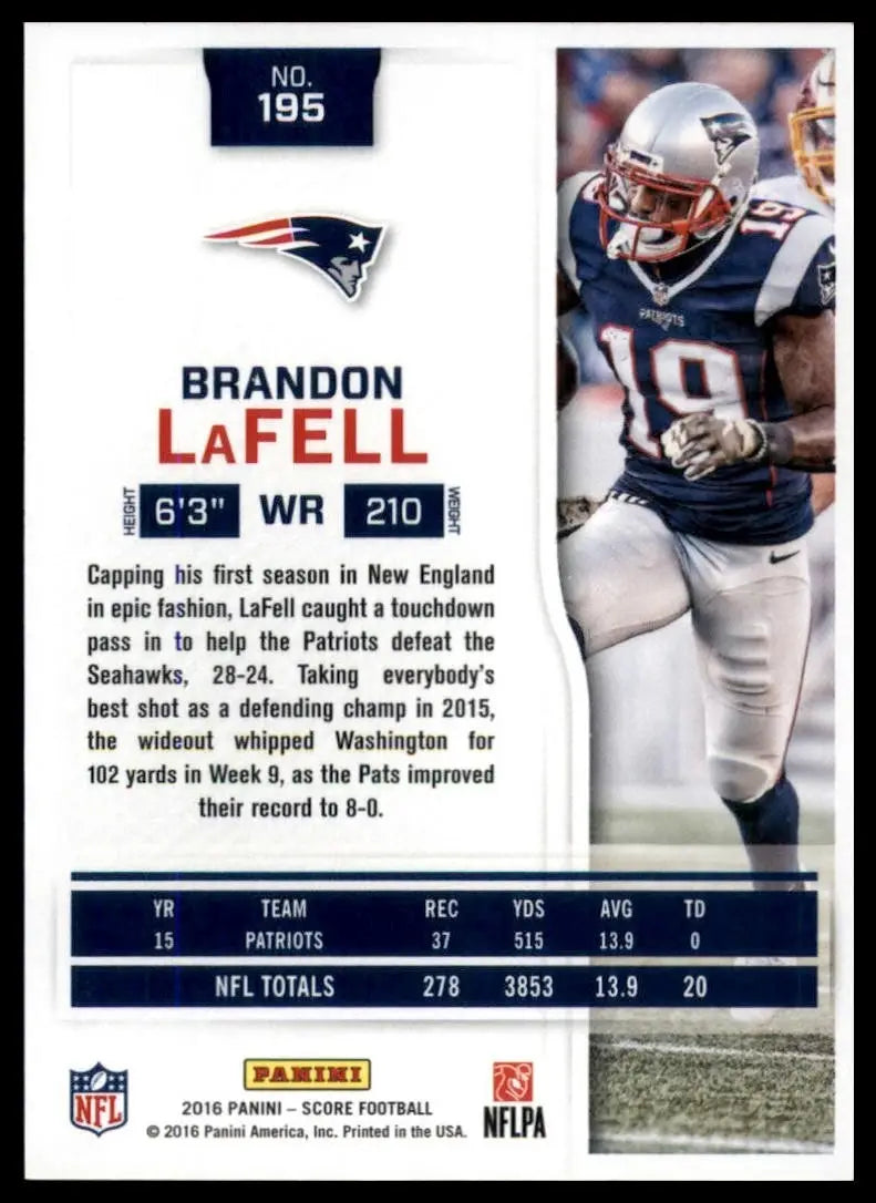 2016 Score - Brandon LaFell #195