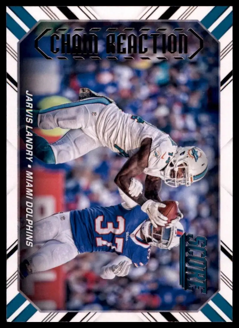 2016 Score Chain Reaction Jarvis Landry #6 Miami Dolphins Football Card NFL - Football Card Single