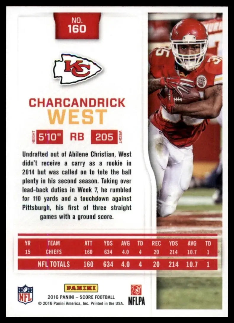 2016 Score - Charcandrick West #160