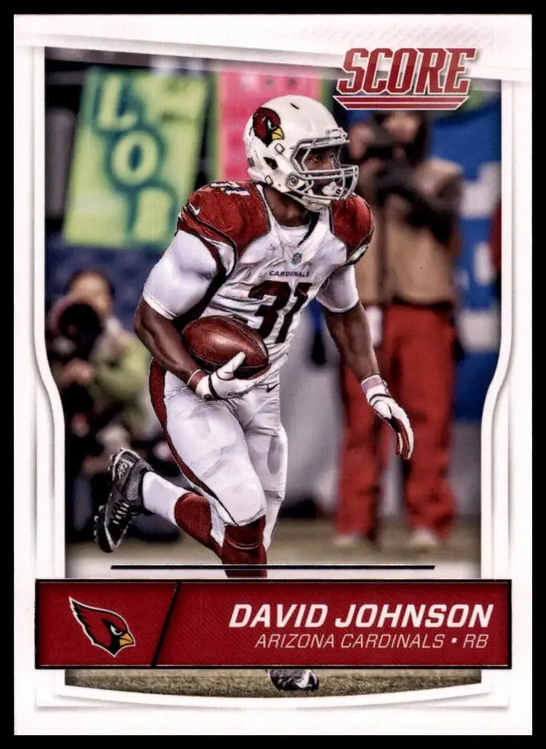 2016 Score David Johnson #3 Arizona Cardinals Football Card NFL Sports - Football Card Single
