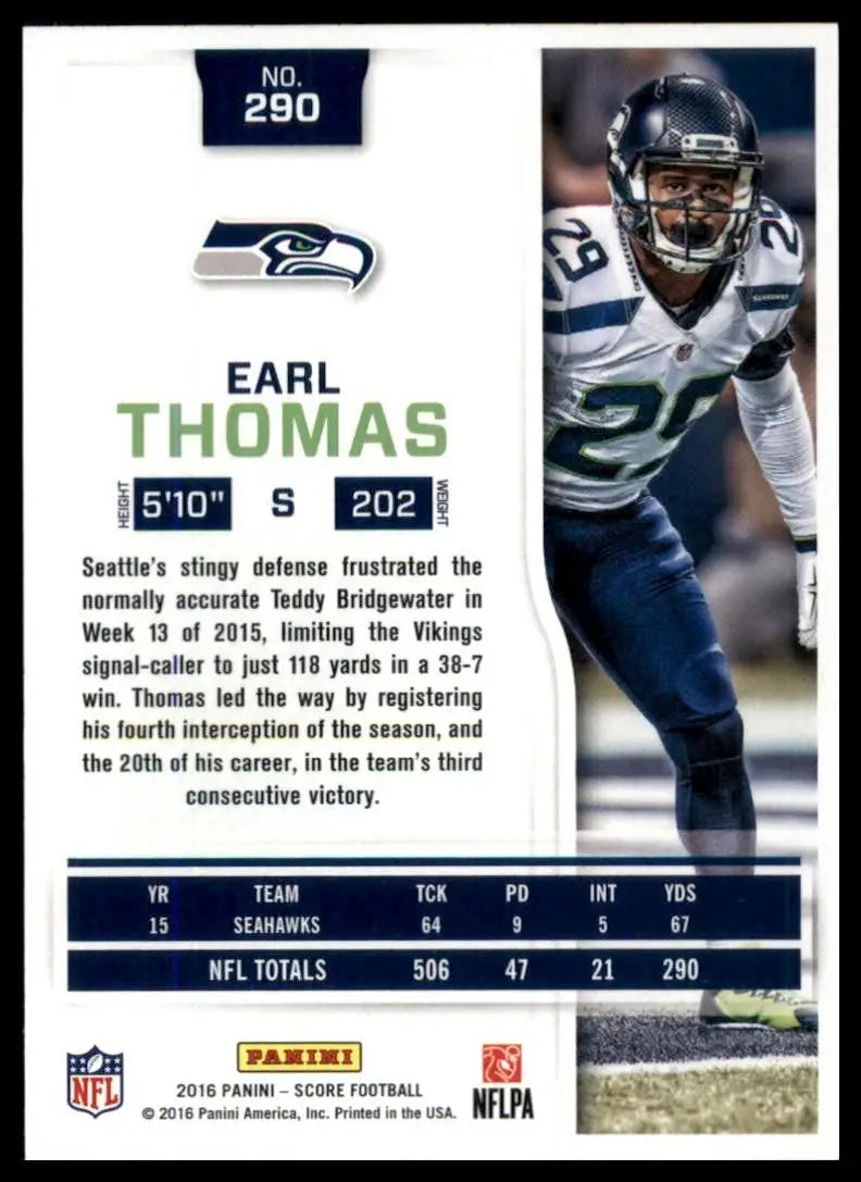2016 Score - Earl Thomas III #290