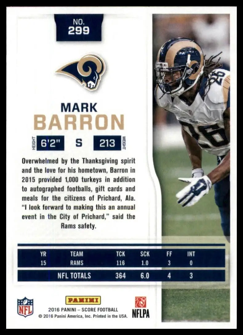 2016 Score - Mark Barron #299