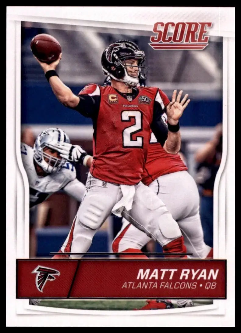 2016 Score Matt Ryan #12 Atlanta Falcons Football Card NFL Sports