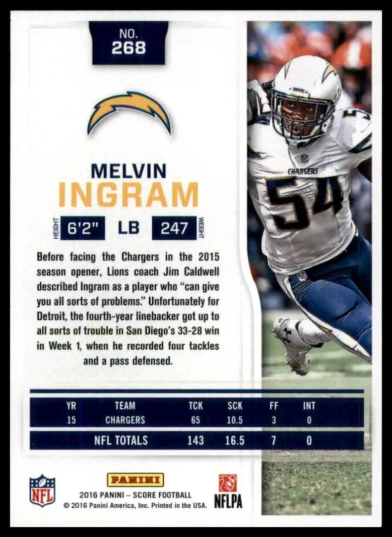 2016 Score - Melvin Ingram III #268