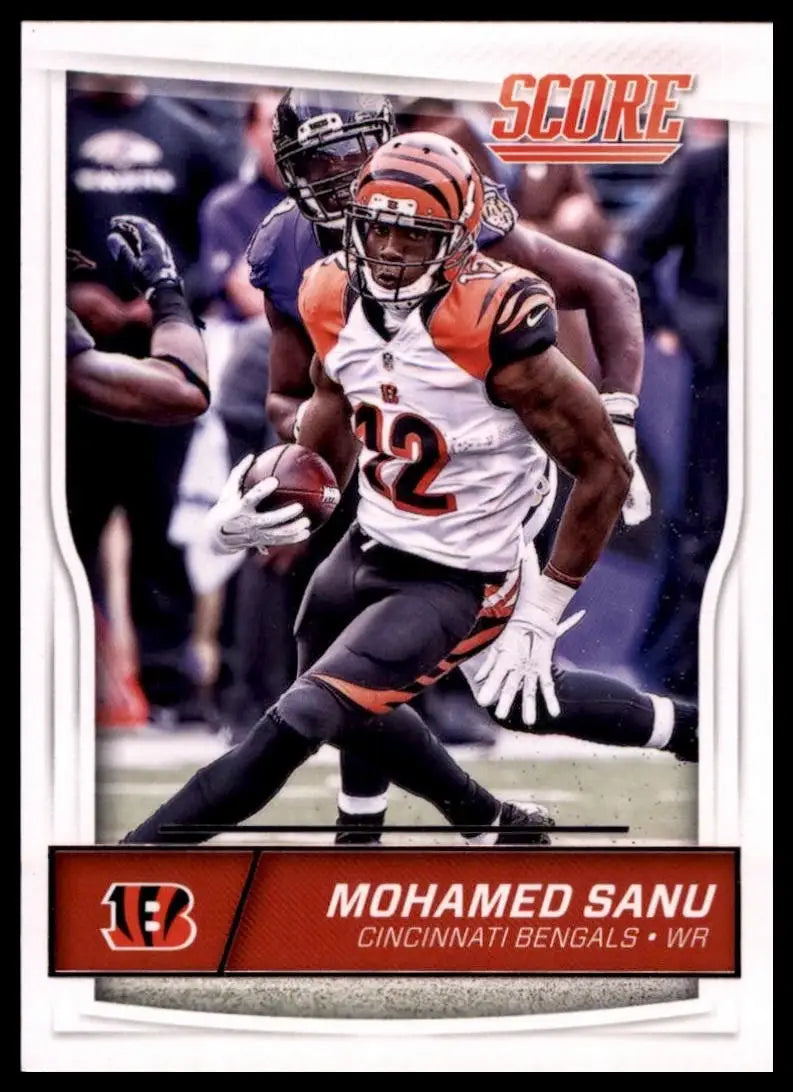 2016 Score Mohamed Sanu #70 Cincinnati Bengals Football Card NFL Sports - Football Card Single