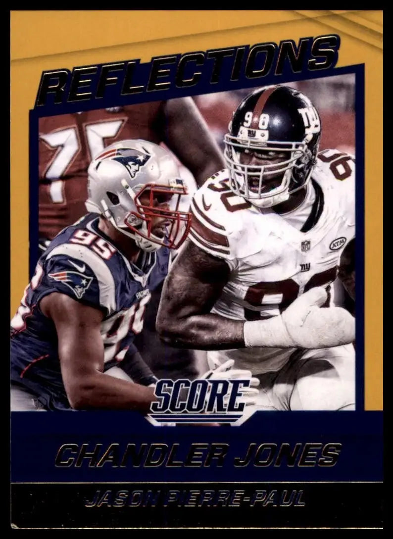 2016 Score Reflections Gold Chandler Jones Jason Pierre Paul #12 Football Card - Football Card Single