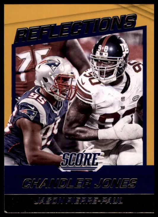 2016 Score Reflections Gold Chandler Jones Jason Pierre Paul #12 Football Card - Football Card Single