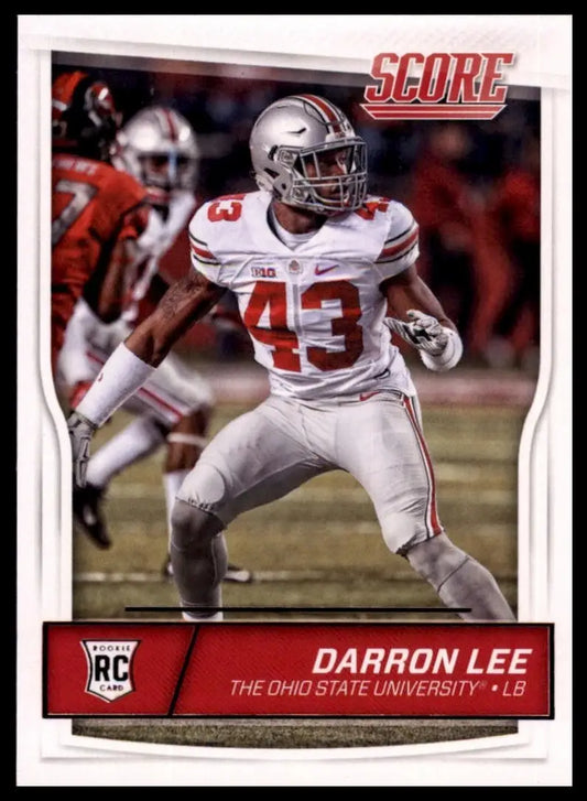 2016 Score Rookie Darron Lee #406 Ohio State Buckeyes Football Card NFL Sports - Football Card Single
