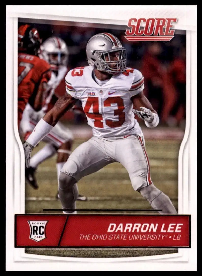 2016 Score Rookie Darron Lee #406 Ohio State Buckeyes Football Card NFL Sports - Football Card Single