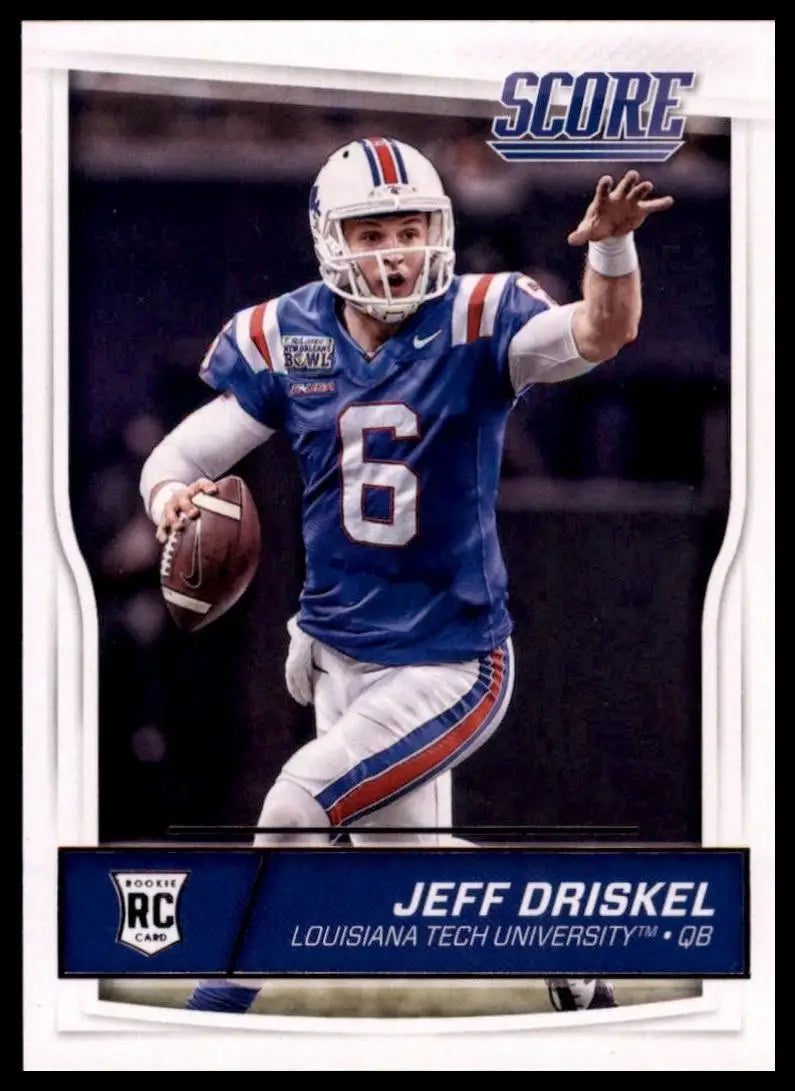 2016 Score Rookie Jeff Driskel #430 Louisiana Tech Football Card NFL Sports - Football Card Single