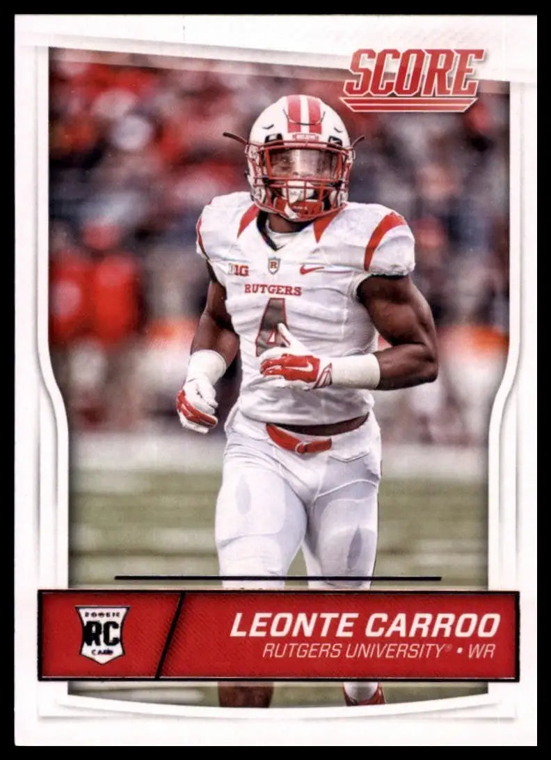 2016 Score Rookie Leonte Carroo #369 Rutgers Scarlet Knights Football Card NFL - Football Card Single