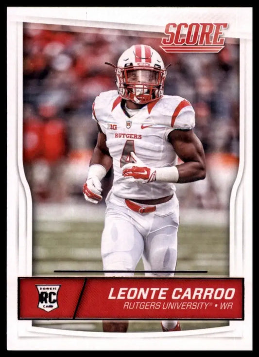 2016 Score Rookie Leonte Carroo #369 Rutgers Scarlet Knights Football Card NFL - Football Card Single