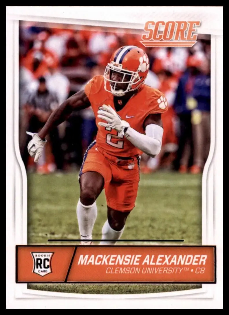2016 Score Rookie Mackensie Alexander #413 Clemson Tigers Football Card NFL - Football Card Single
