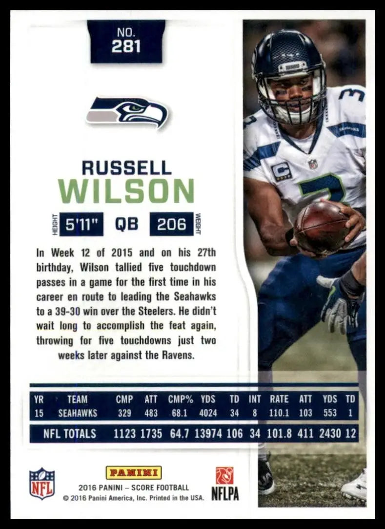 2016 Score - Russell Wilson #281