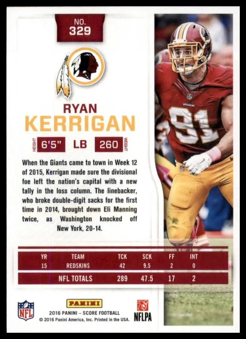 2016 Score - Ryan Kerrigan #329