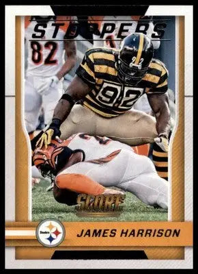 2016 Score - Stoppers Base James Harrison Pittsburgh Steelers 9 - Football Card Single
