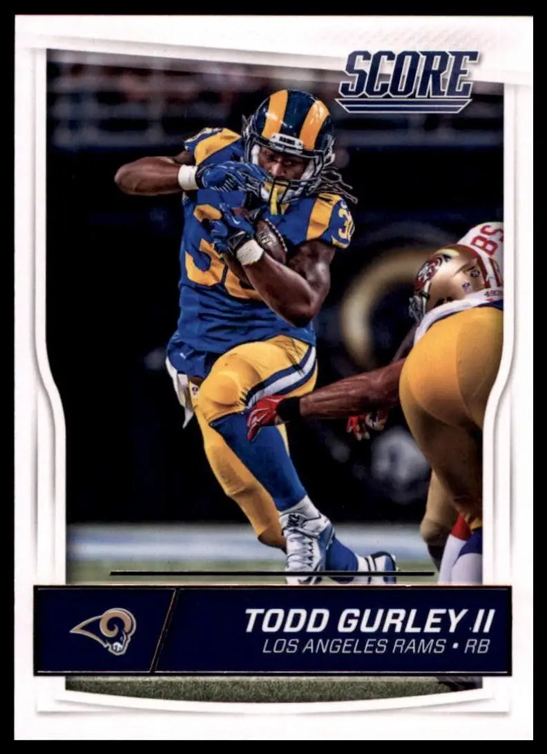 2016 Score Todd Gurley II #293 Los Angeles Rams Football Card NFL Sports - Football Card Single