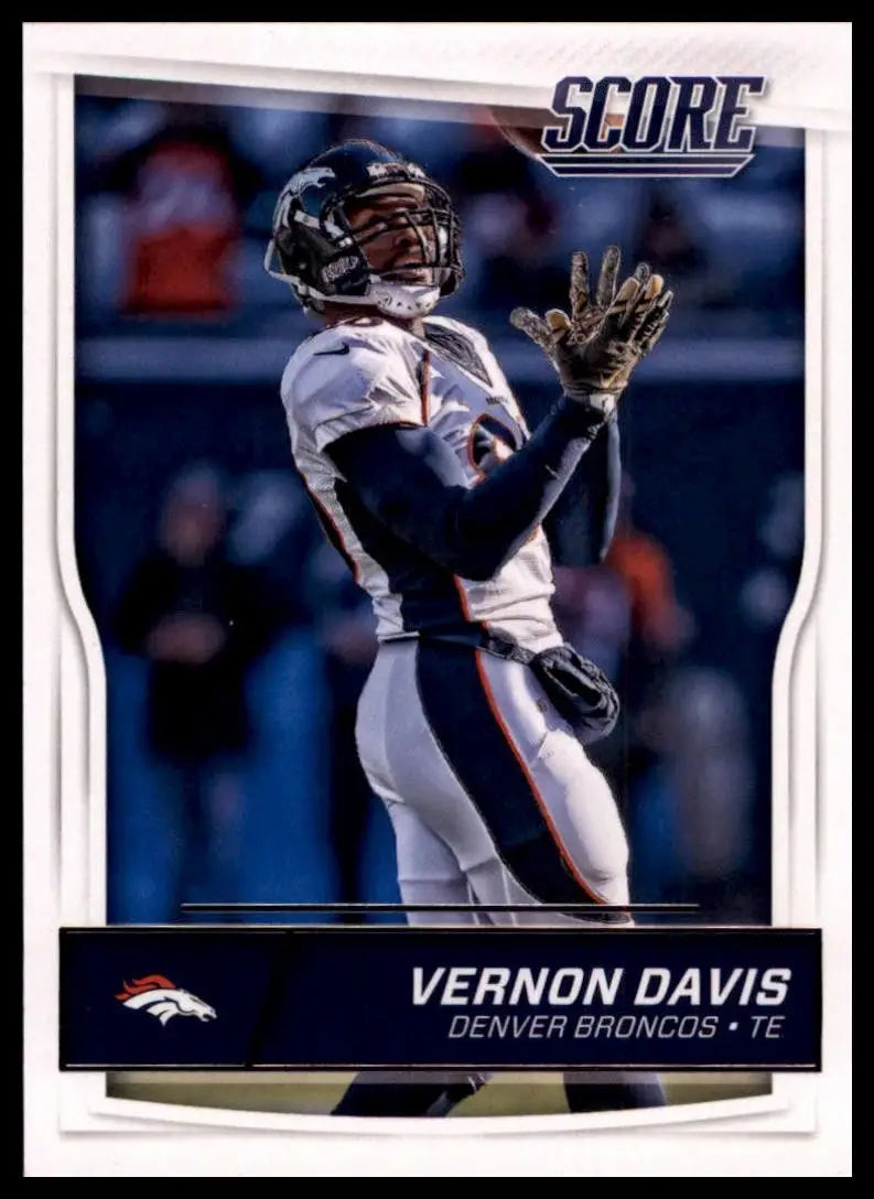 2016 Score Vernon Davis #102 Denver Broncos Football Card NFL Sports - Football Card Single