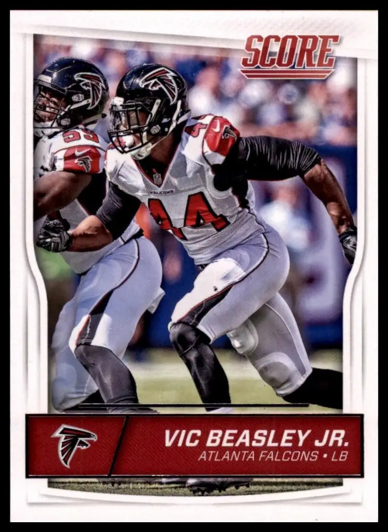 2016 Score Vic Beasley #21 Atlanta Falcons Football Card NFL Sports - Football Card Single