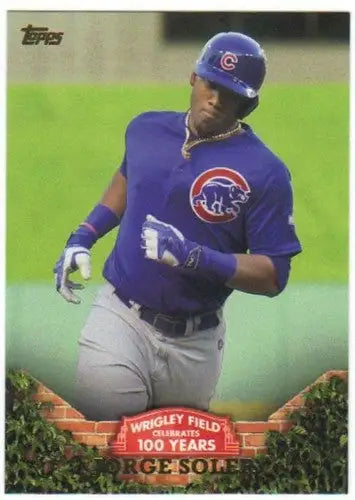 Original gloss 2016 Topps Jorge Soler baseball card Wrig-31 Jorge Soler NM-MT Cubs