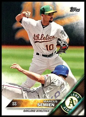 2016 Topps #105 Marcus Semien NM-MT Athletics - Baseball Card Single