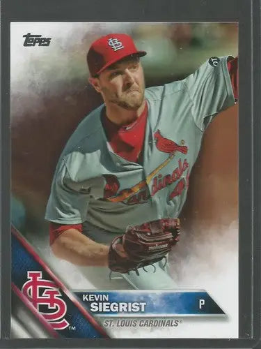 2016 Topps Kevin Siegrist baseball card with original gloss, NM-MT condition
