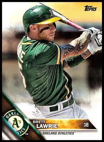 Original gloss Baseball card of Brett Lawrie NM-MT from 2016 Topps #114