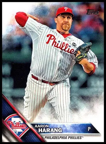 20016 Topps Aaron Harang baseball card with original gloss and NM-MT condition