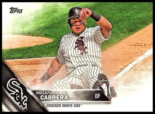 Original gloss Melky Cabrera baseball card featuring White Sox player from 2016 Topps