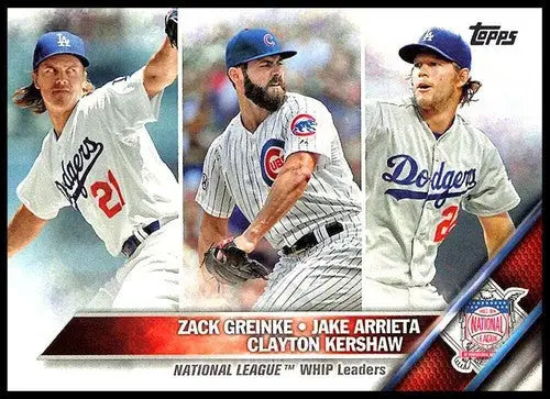 2016 Topps #125 Jake Arrieta/Clayton Kershaw/Zack Greinke NM-MT LL ID:2884 - Baseball Card Single