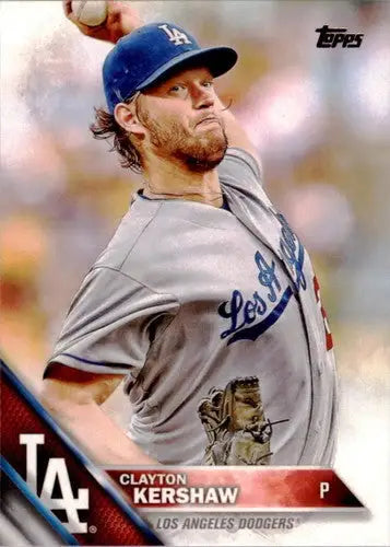 2016 Topps #150 Clayton Kershaw NM-MT Dodgers - Baseball Card Single