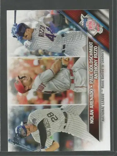 2016 Topps #166 Paul Goldschmidt/Anthony Rizzo/Nolan Arenado NM-MT LL - Baseball Card Single