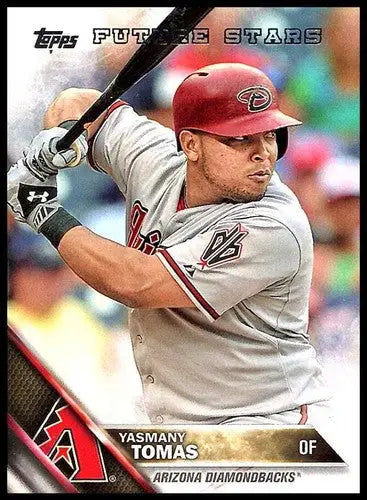 Yasmany Tomas baseball card from 2016 Topps with original gloss featuring Diamondbacks