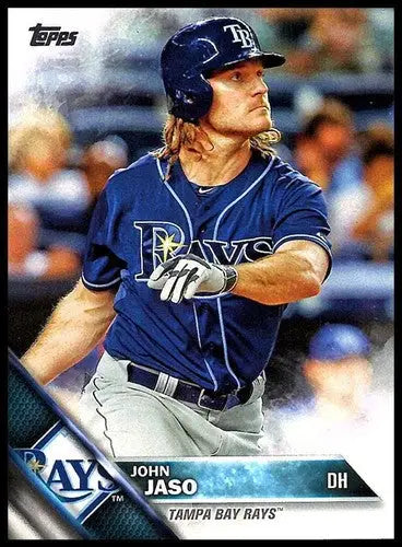 Baseball card featuring John Jaso NM-MT from 2016 Topps Rays ID 2911