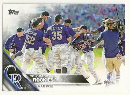 2016 Topps #202 Colorado Rockies NM-MT Rockies ID:10177 - Baseball Card Single