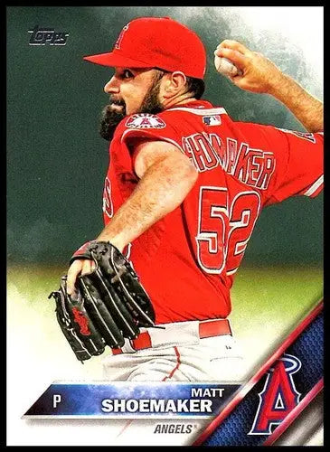2016 Topps #213 Matt Shoemaker baseball card with original gloss, Matt Shoemaker NM-MT