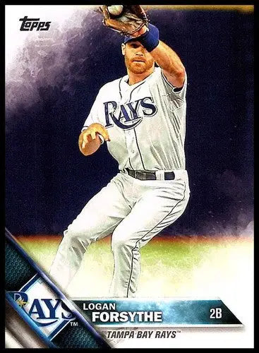 2016 Topps Logan Forsythe NM-MT baseball card with original gloss Rays ID 2924