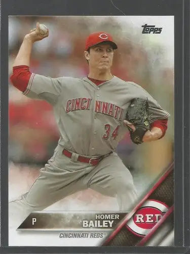 2016 Topps #222 Homer Bailey NM-MT Reds - Baseball Card Single