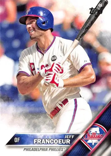 Jeff Francoeur baseball card with original gloss, 2016 Topps #23 NM-MT Phillies
