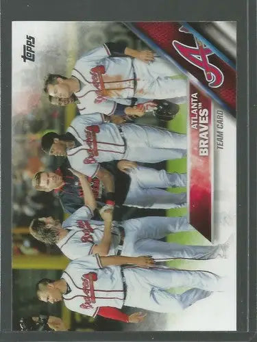 Atlanta Braves baseball card from 2016 Topps #248 showing original gloss and Simply Sandoval sports cards