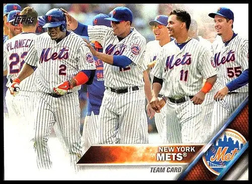 2016 Topps NY Mets baseball card with original gloss, NM-MT condition