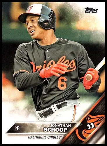 Jonathan Schoop baseball card 2016 Topps #295 with original gloss and NM-MT condition