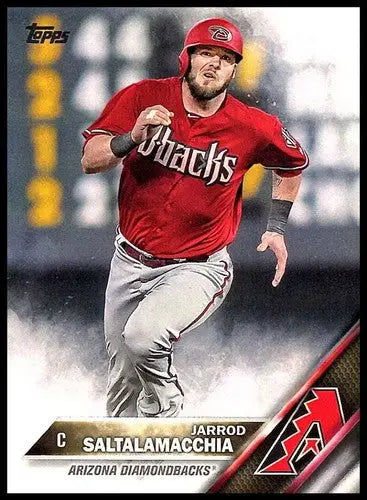 Jarrod Saltalamacchia baseball card from 2016 Topps with original gloss and simply Sandoval