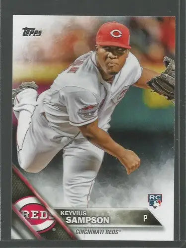 2016 Topps #333 Keyvius Sampson NM-MT RC Rookie Reds - Baseball Card Single