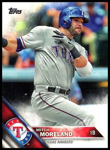 2016 Topps Mitch Moreland baseball card with original gloss, NM-MT condition
