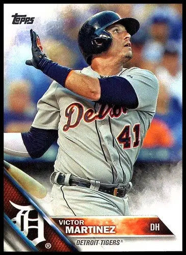 Victor Martinez baseball card with original gloss from 2016 Topps Tigers ID 3000
