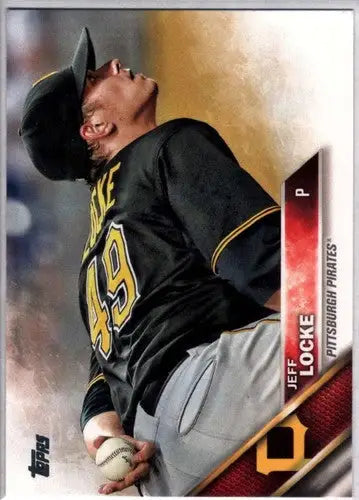 2016 Topps Jeff Locke baseball card with original gloss NM-MT Pirates collectible
