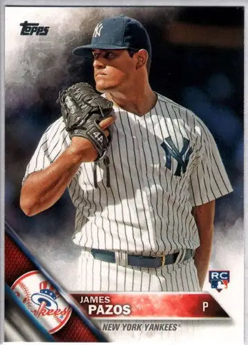 2016 Topps #365 James Pazos NM-MT RC Rookie Yankees ID:23238 - Baseball Card Single