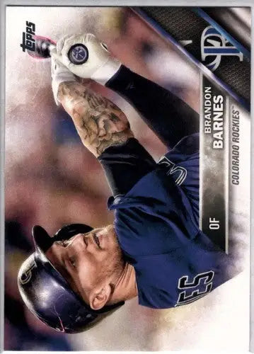 2016 Topps #376 Brandon Barnes NM-MT Rockies ID:3019 - Baseball Card Single