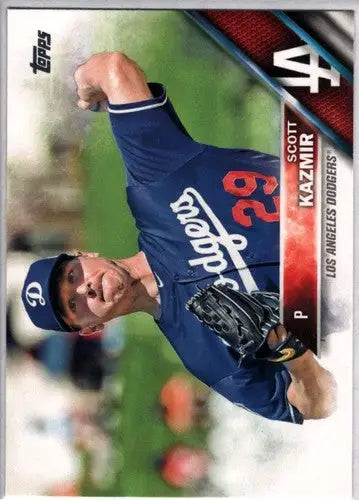 Scott Kazmir baseball card with original gloss from 2016 Topps #377 NM-MT Dodgers
